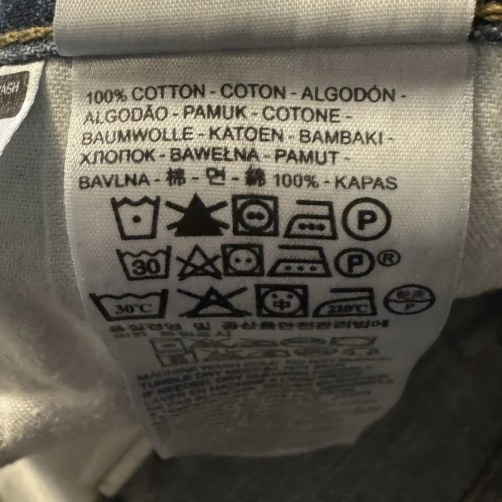Levi's 505 Regular Fit Men's Jeans 38x30 100%‎ Cotton Blue ***See Description***